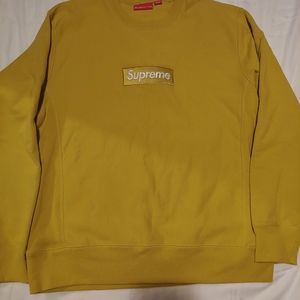 Supreme gold box logo, size large, condition brand